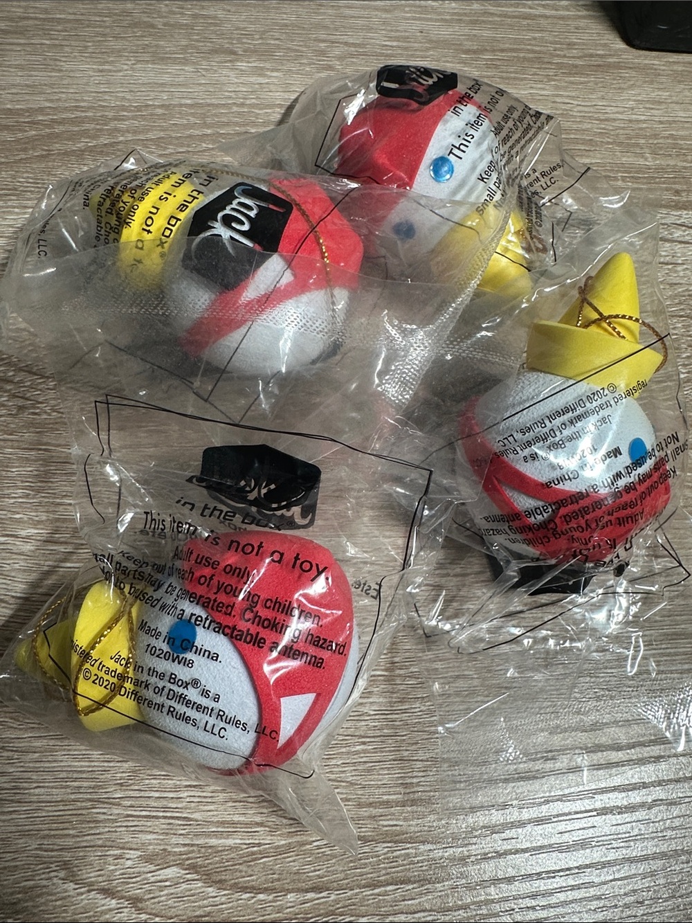 New Jack in the Box (2020) face mask antenna ball - Pack of 4
